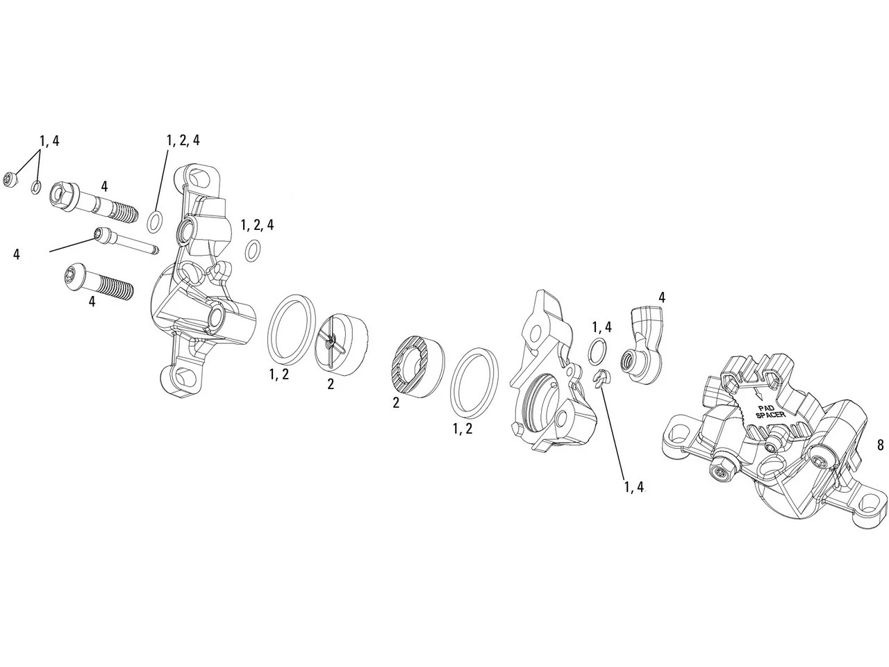SRAM Pièces Détachées P. Étrier De Frein XX (2012-2016)/XX World Cup (2012) 3 SRAM Pièces Détachées P. Étrier De Frein XX (2012-2016)/XX World Cup (2012)