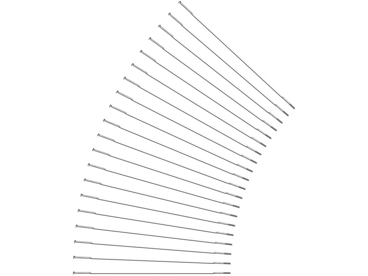 Sapim Rayons CX-Ray Straightpull + Écrous - 20 Pièces - Fin De Série 3 Sapim Rayons CX-Ray Straightpull + Écrous - 20 Pièces - Fin De Série