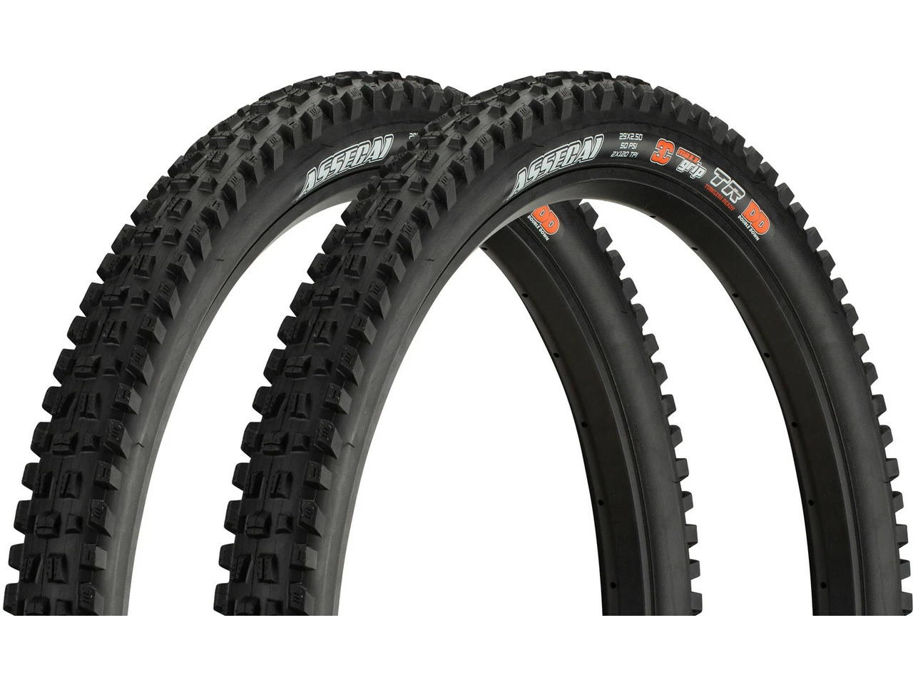 MAXXIS Set De 2 Pneus Souples Assegai 3C MaxxGrip DD WT TR 29" 3 MAXXIS Set De 2 Pneus Souples Assegai 3C MaxxGrip DD WT TR 29"