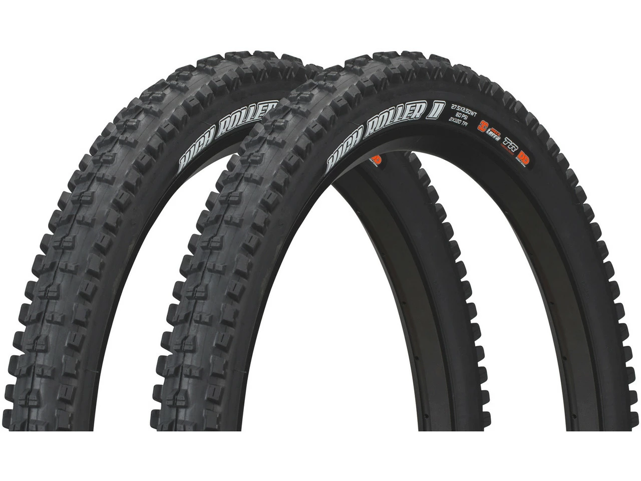 MAXXIS Set De 2 Pneus Souples Highroller II Double Down WT 27,5" 3 MAXXIS Set De 2 Pneus Souples Highroller II Double Down WT 27,5"
