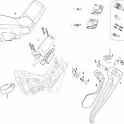 SRAM Pièces Levier Frein/Vitesses Red22B1/Force22 CX1/Rival22/700B1/HRD/HRR