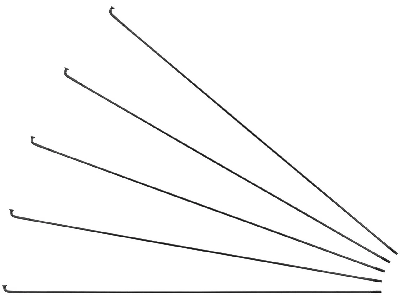 Sapim Rayons D-Light J-Bend + Écrous - 5 Pièces 3 Sapim Rayons D-Light J-Bend + Écrous - 5 Pièces