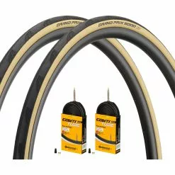 Continental Set De 2 Pneus Souples Grand Prix 5000 28" + Chambres à Air Race 28 -Promos Porte-vélos Magasin 398903