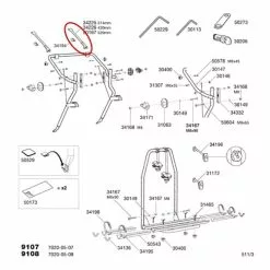 Crochet Thule Clip ON 520 Mm -Promos Porte-vélos Magasin 50167 1