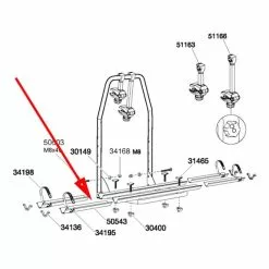 Rail Support Roue Thule 9105-06-07-08