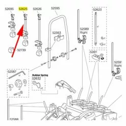 Bras Moyen Vélo Thule Pour Porte-vélos VeloCompact 925