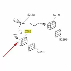 Boitier Gauche Thule Pour Jeu De Lumières Minipoint De 7 Pôles