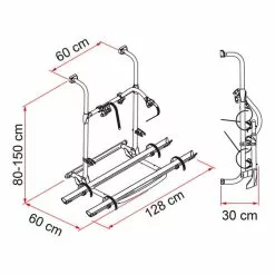 Porte-vélos Fiamma Pro Pour 2/4 Vélos Gris Argenté Noir Rouge 5 Porte-vélos Fiamma Pro Pour 2/4 Vélos Gris Argenté Noir Rouge -Promos Porte-vélos Magasin fia 02094 09a 002
