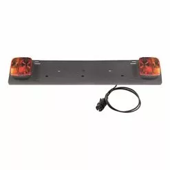 Support De Plaque D'immatriculation Peruzzo Avec éclairage Et Prise 7 Pôles, Longueur 1,5 M